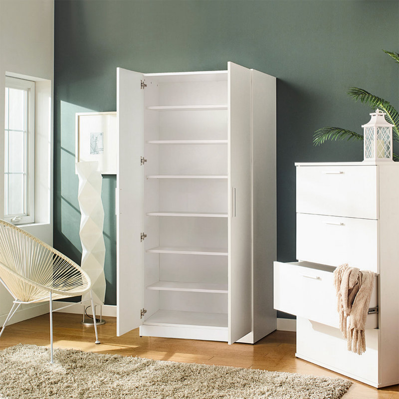 Armoire à chaussures haute avec six tablettes