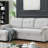 84" Linen Reversible Sleeper Sectional Sofa With Storage Chaise-1093544646-1093544647