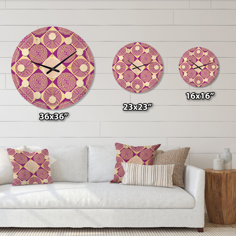 Solid Wood Wall Clock, Medium