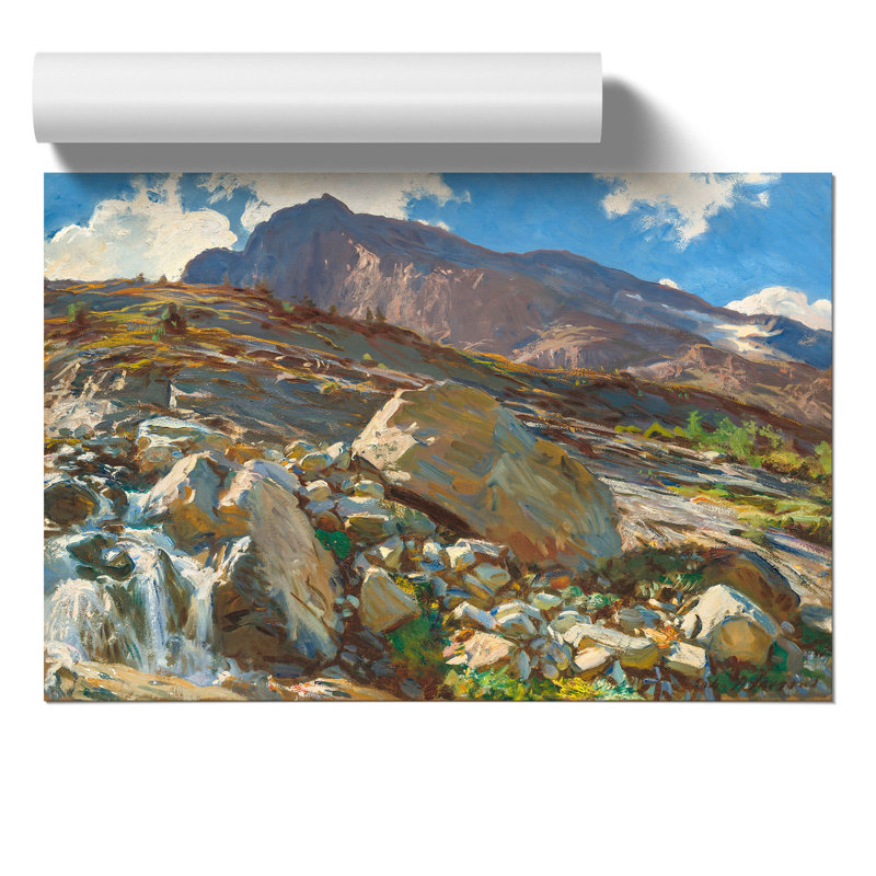 Simplon Pass by John Singer Sargent - No Frame Painting, 30cm H x 42cm W x 0.1cm D