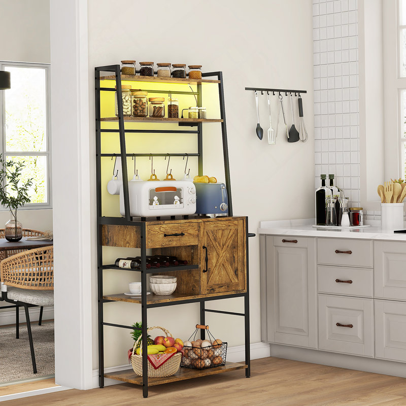Armoire d'appoint avec tiroir, Brun