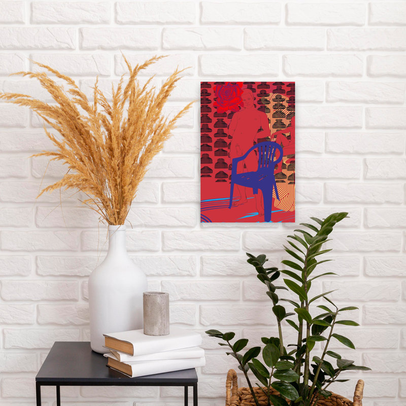 Art contemporain contemporain abstrait, H 18 po x l 12 po