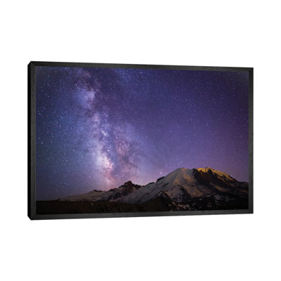 Milky Way As Seen From Mount Rainier, Mount Rainier National Park, Washington, USA by Gary Luhm - Print on Canvas