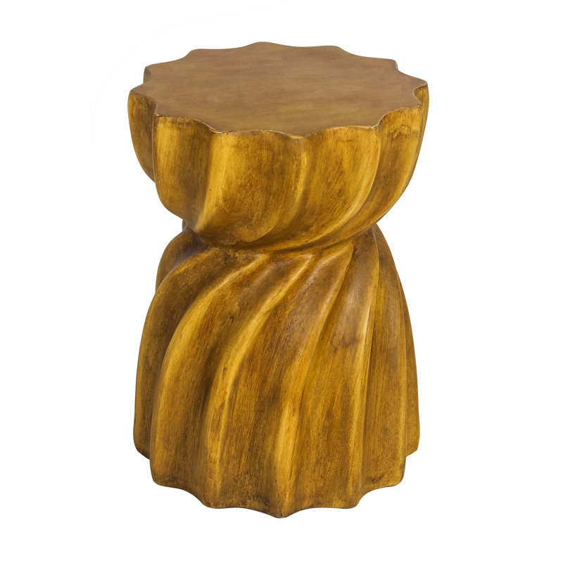 Intervallo Concrete Outdoor Side Table, Brown