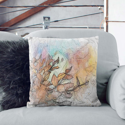 Abstract Square Throw Cushion