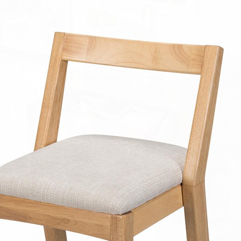 Rubberwood Barstool, Natural