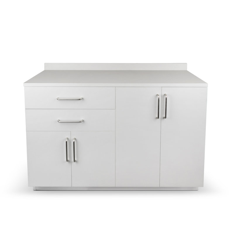 Armoire de cuisine 36,32 po x H 48 po avec 3 tiroirs et 1 porte prête à assembler