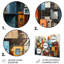 Cityscape Bluiding, collage géométrique I - impression sans cadre sur métal-594372035