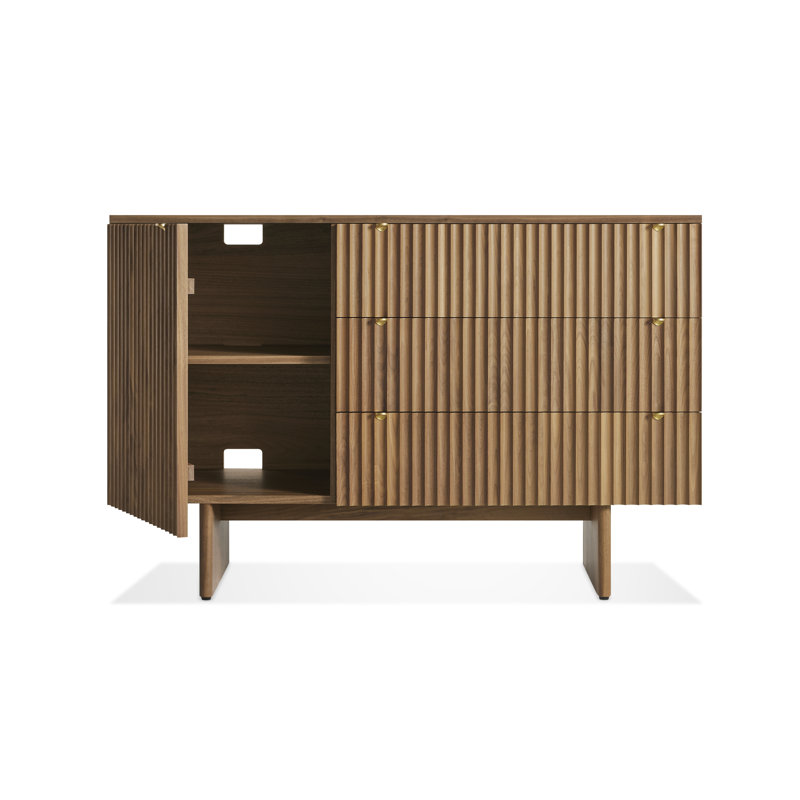 Murmur 54'' W Solid Wood Credenza, Walnut