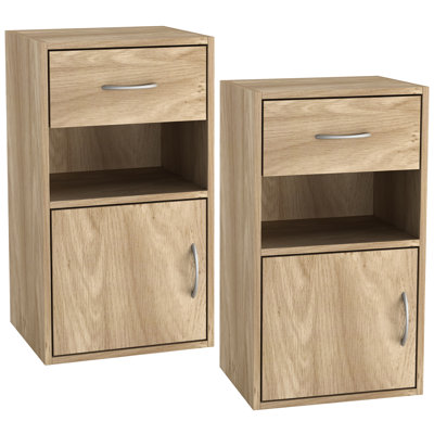 Baraa 30cm W Manufactured Wood Bedside Table