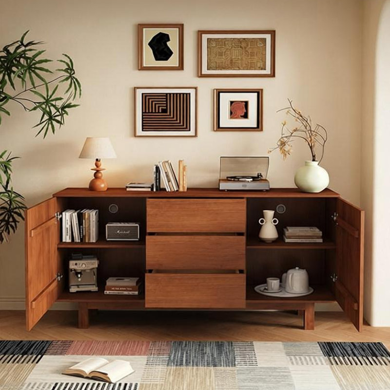 Buffet de rangement multifonctionnel de style médiéval