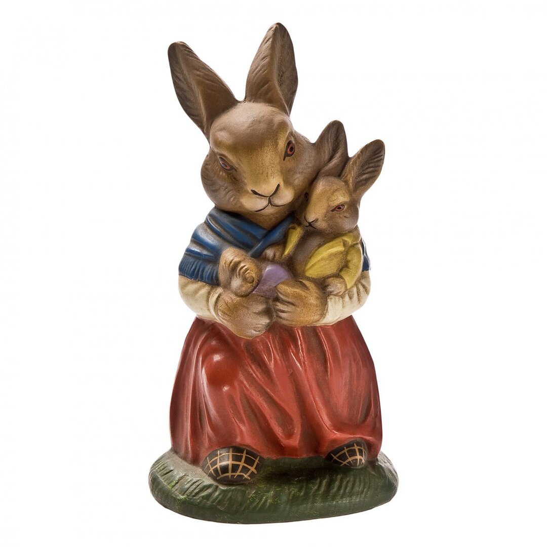 Figur Mutter Hase mit Jungem