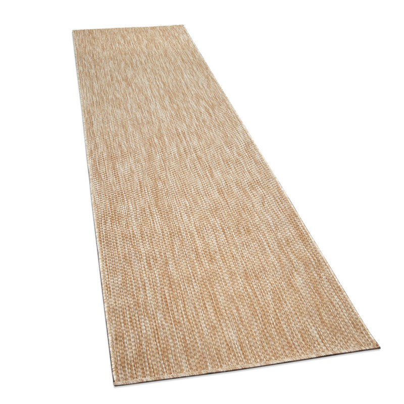 Tapis intérieur / extérieur brun Iyana, Runner 2'8" x 8'2"