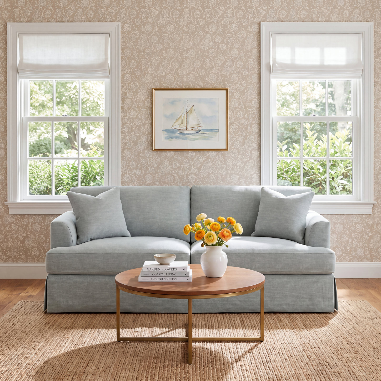 Lucia 92.5 " Sofa, Conversation Capri Basketweave