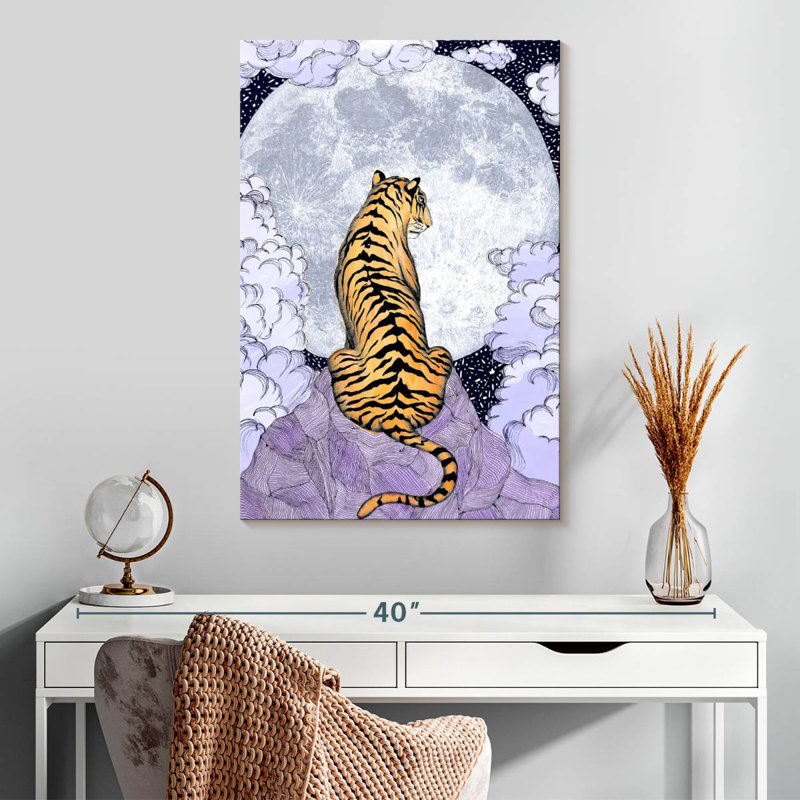 Brampt Tiger Moon I, H 30 po x l 20 po