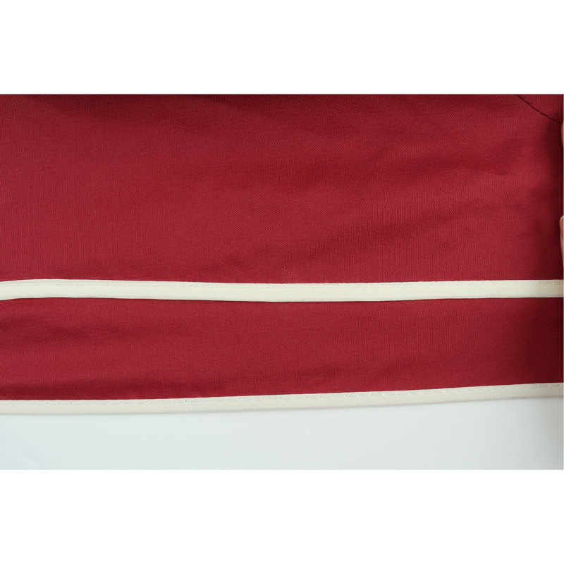 Auvent de remplacement pour pavillon de jardin extérieur 10 x 12 pi, toit de tente de pavillon à deux niveaux seulement (cadre non inclus) - Rouge