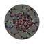 Ouroboros Purple Vegan Leather Round Coasters-1804817199