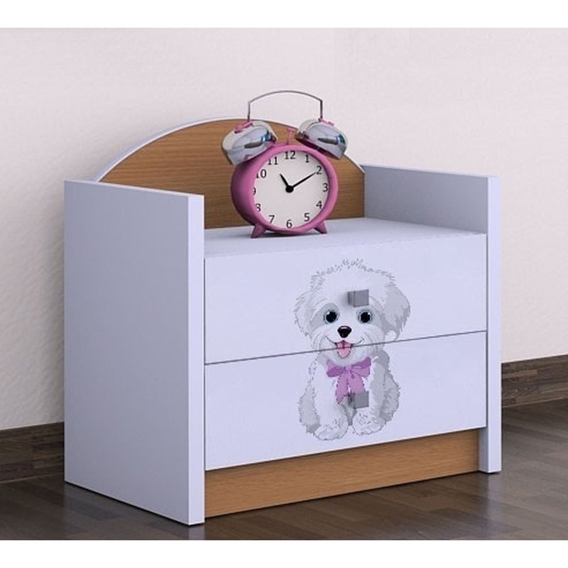 Jaiden 2 Drawer Nightstand, Natural