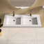 Lavabo de salle de bain mural 47 "à surface solide