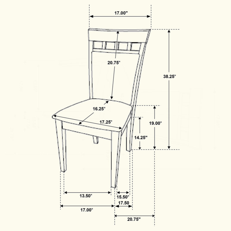 Ensemble de chaises de salle à manger 2 pièces