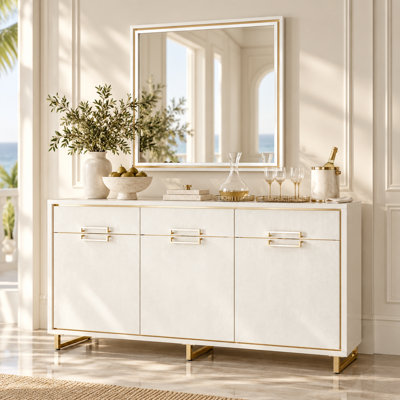 Buffet Palm Gate - Blanc nuage