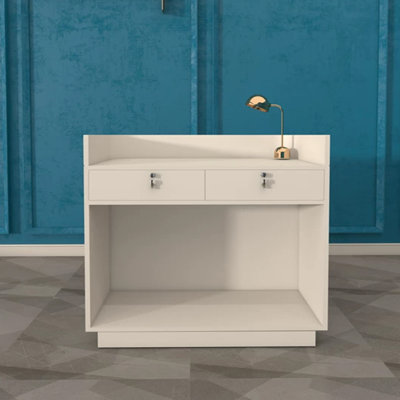 Modern Rectangular Manufactured Wood Reception Desk
