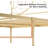 Stainless Steel Slat Headboard Design Bed
