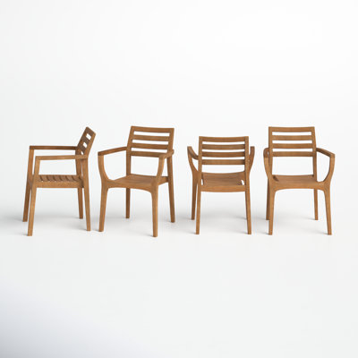 Kinsler Eucalyptus Outdoor Dining Armchairs