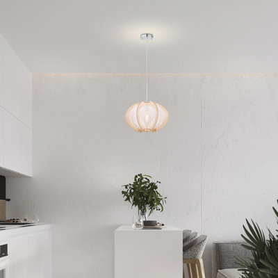 Beavin Wood Dimmable Geometric Chandelier