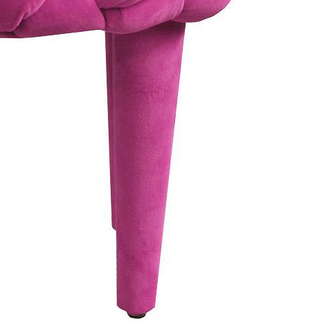 Solid + Manufactured Wood Accent Stool, Pink