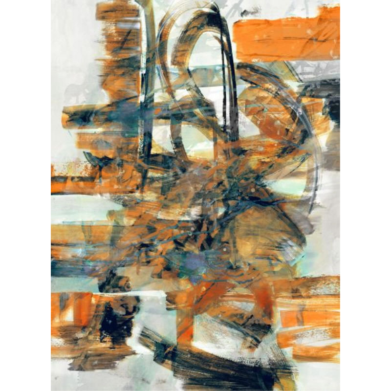Orange Crush Painting by Dylan Grey, 32" H x 24" W x 1.5" D, Outdoor