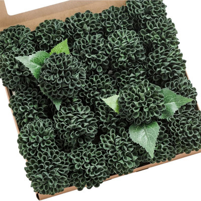 Fleurs artificielles de dahlia 25Pcs de vraies roses en mousse crème avec des tiges pour les bouquets de mariage bricolage Centres de douche nuptiale Arrangements floraux Tables de fête Décoration de la maison