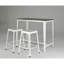Tabouret de comptoir moderne en métal - 2 pièces, thermolaqué blanc 2, chic industriel