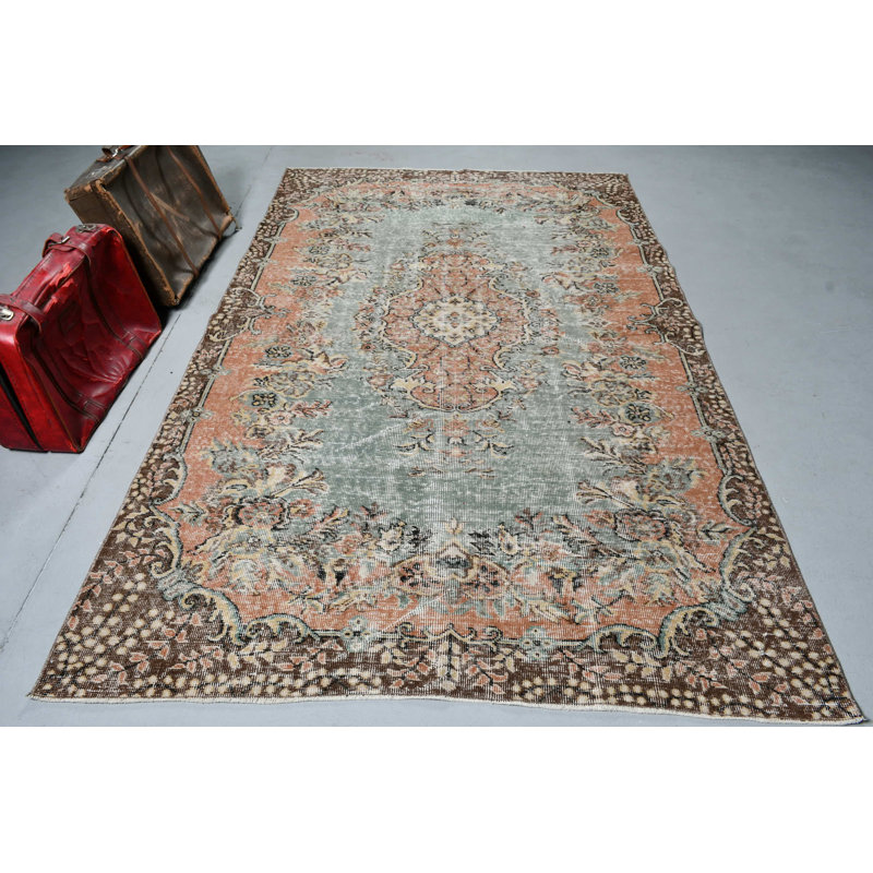 Tapis turc antique tissé à la main pour un art de plancher unique de style traditionnel idéal pour la décoration intérieure