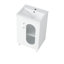 Meuble-lavabo de 20 po avec lavabo, meuble-lavabo avec tablette à deux niveaux, tablette réglable