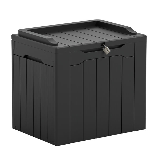51-Gallon Outdoor Deck Box, Waterproof Storage Container Storage