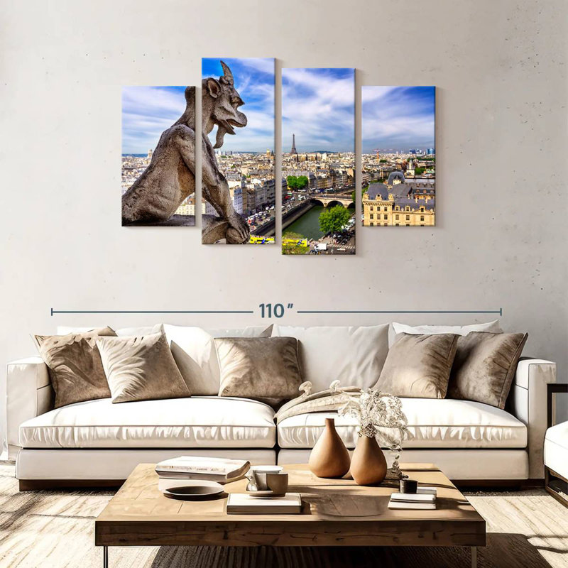 Gargouille parisienne Sireci, H 48 po x l 75 po