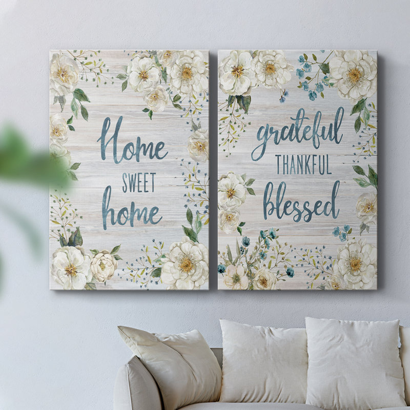 French Floral I-Premium Gallery Wrapped Canvas -Ready to Hang