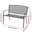 Banc de jardin en acier Morella