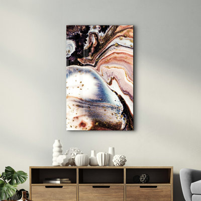 Élégante peinture murale en verre trempé de 13,8 po x 21,7 po | 100% verre trempé, épaisseur: 0,16 pouce | Imprimé UV pour des couleurs éclatantes | Parfait pour la décoration intérieure, le salon et les espaces de bureau