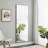 The 4Th Generation Gray Solid Wood Frame Full Body Mirror, Dressing Mirror, Bedroom Porch, Decorative Mirror, Clothing Mirror, Floor Mirror, Wall Mirror.-1212484094