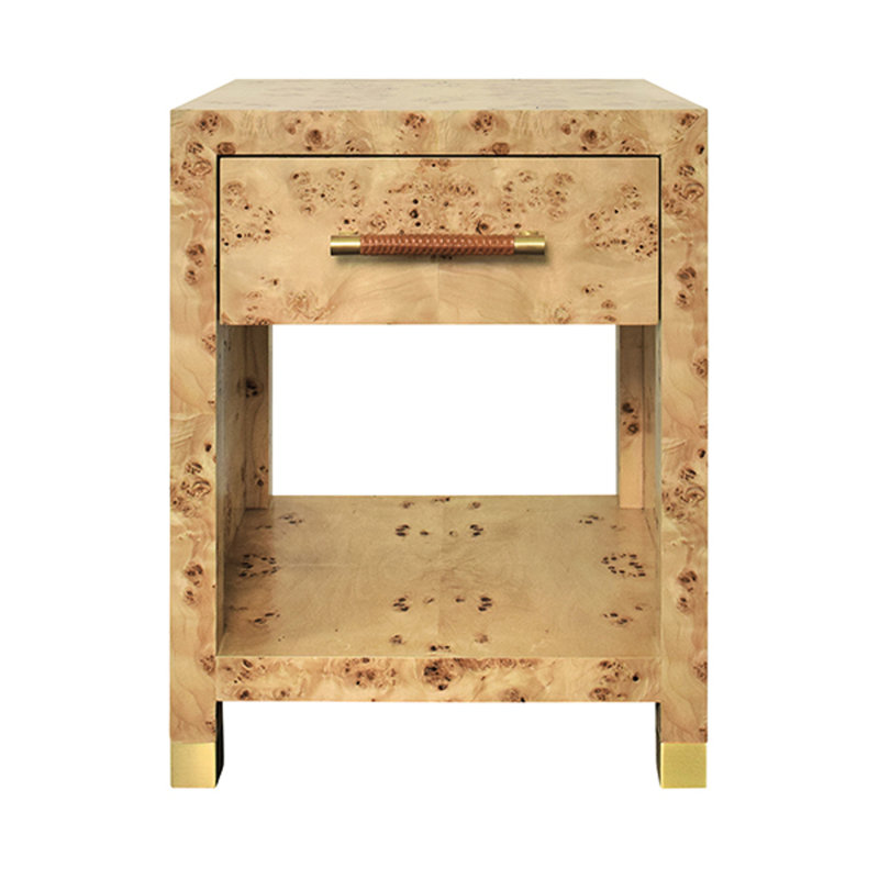 Pelham Solid Wood Top End Table with Storage