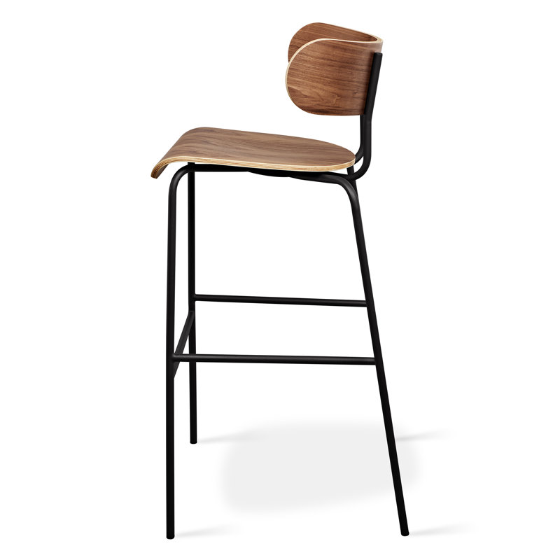 Bantam Bar Stool, Natural Walnut
