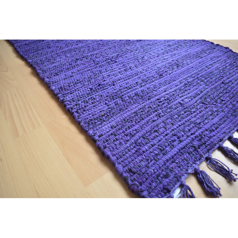 Encinal Solid Colour Hand Woven Indoor / Outdoor Area Rug, Rectangle 60 x 90cm