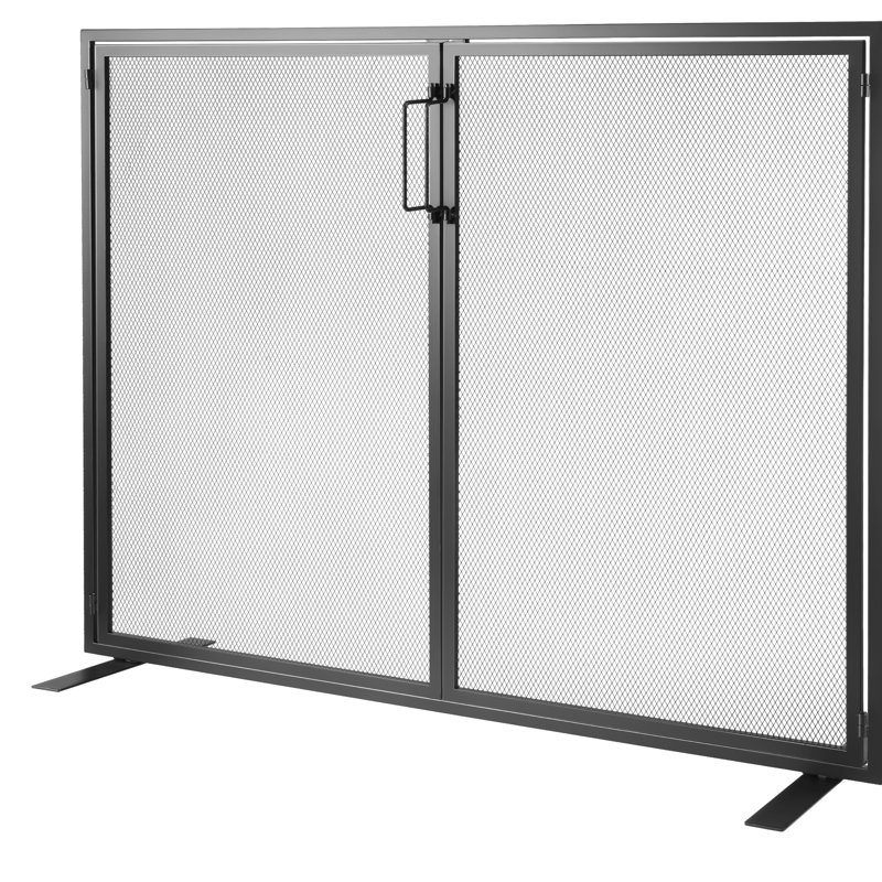 1 Panel Iron Fireplace Screen