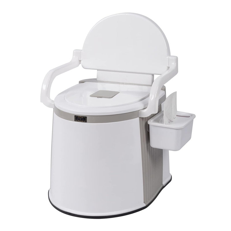 Portable Toilet, Lightweight RV Porta Potty, Bedside Commode With Detachable Inner Bucket & Removable Storage Box For Boat Van Hiking Fishing Bathroom Hospital Camping