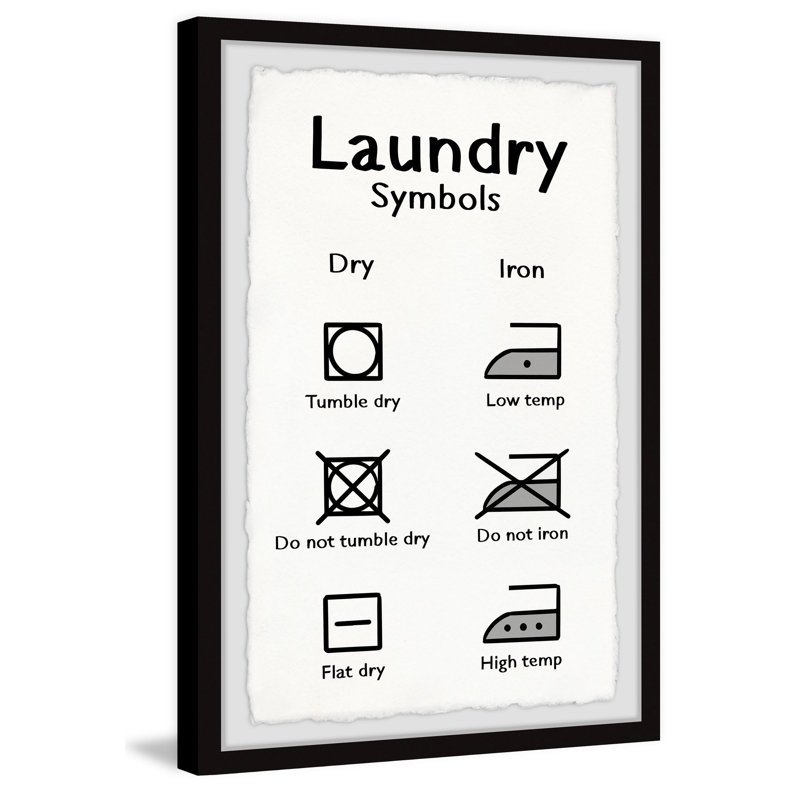 Do Not Iron 1 Piece Single Picture Frame Wall Art, 30cm H x 20cm W x 3.81cm D