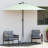 vidaXL Umbrella Base Light Grey Granite base Standard Umbrella Base 17.7" x 9.8" x 3.3"-1980095935