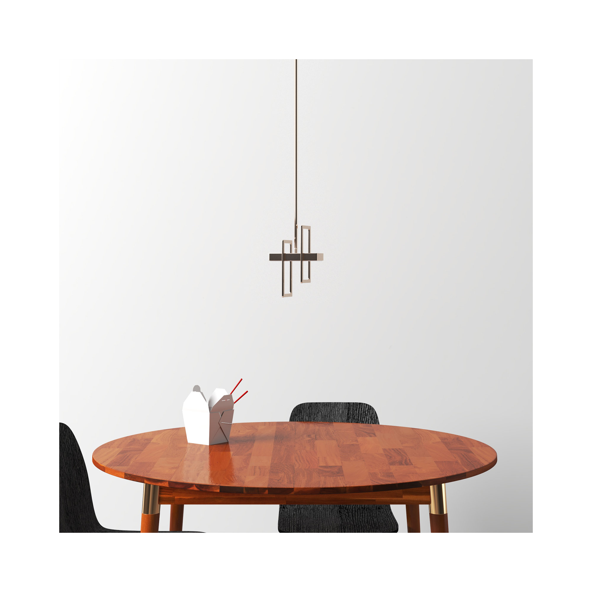 Saedi Single Light Glass Dimmable LED Pendant, Brushed Nickel
