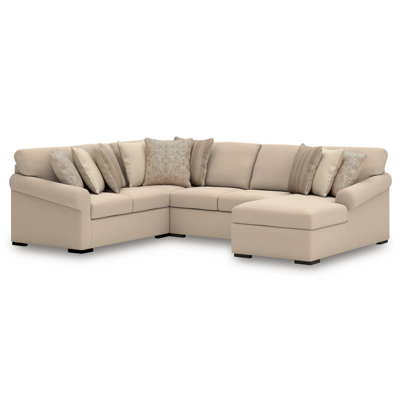 Canapé modulaire 4 pièces avec chaise LadyMae, Orienté à droite